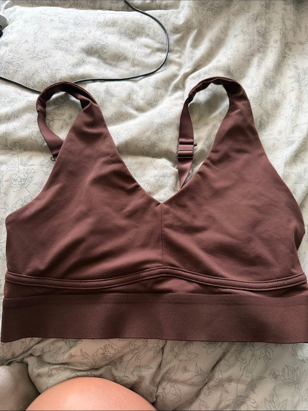 Brown Fabletics sports bra size L